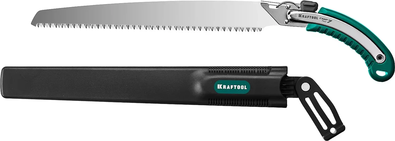 Ножовка для быстрого реза сырой древесины CAMP Fast 7, KRAFTOOL 7 TPI, 350 мм (15216)