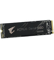 Твердотельный накопитель SSD M.2 PCIe Gigabyte AORUS, GP-AG4500G, 500 GB PCI4.0 x4, NVMe 1.3