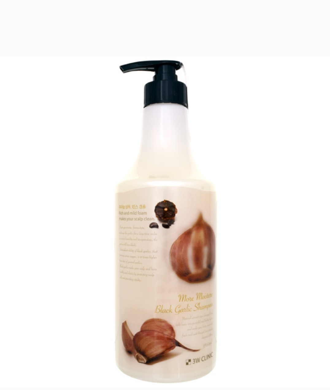 [3w clinic] маска для волос черный чеснок more moisture black garlic hair pack, 1000 мл. More moisture. 3 w clinic шампунь more moisture black garlic 500. More moisture. шампунь 3w clinic black garlic.