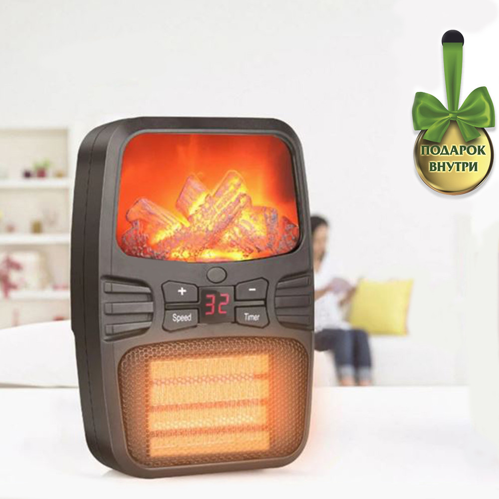 Портативный обогреватель-камин Flame Heater 1000W.
