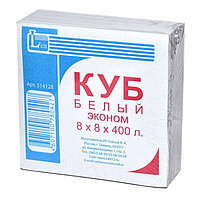Бумага для заметок, 8*8*400л, Лихт, белая проклеенная
