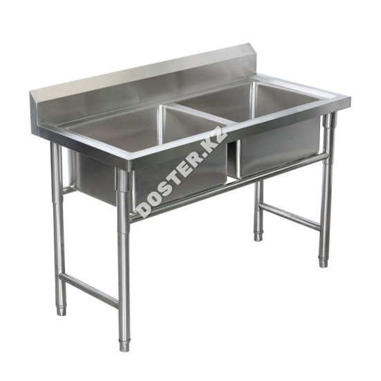 Ванна моечная цельнотянутая 2 секц. (0,8 мм), фото 1