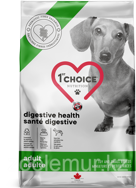 1st Choice DIGESTIVE HEALTH GF Чувствительное пищеварение (без зерна) для взрослых собак мини пород, 2кг