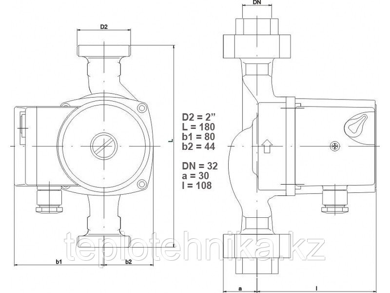 Насос циркуляционный IMP PUMPS GHN 32/40-180 - фото 3 - id-p68473691