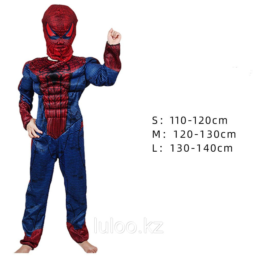 Костюм детский "Человек Паук" (Spider Man), с мускулами.