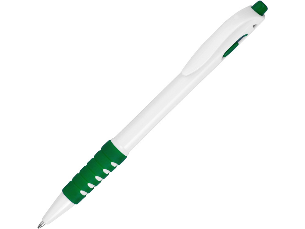 Ручка шариковая Фиджи, белый/зеленый - фото 1 - id-p95607591