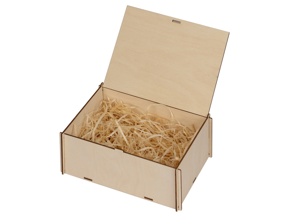 Деревянная коробка для гирлянды с наполнителем-стружкой Ларь - фото 2 - id-p95608078