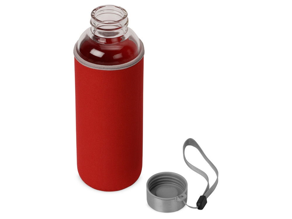 Бутылка для воды Pure c чехлом, 420 мл, красный - фото 2 - id-p95608017