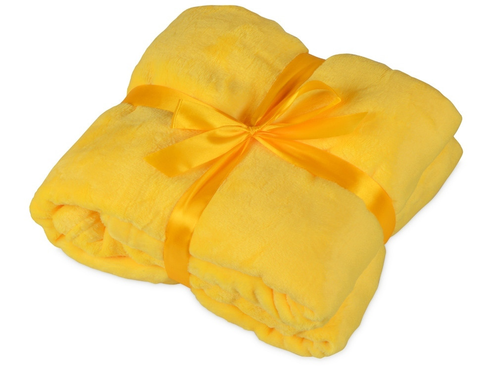Подарочный набор с пледом, термокружкой и миндалем в шоколадной глазури Tasty hygge, желтый - фото 3 - id-p95608029