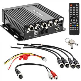 4-канальный мобильный регистратор со встроенным GPS и G-сенсором Kmoon K2246 720p