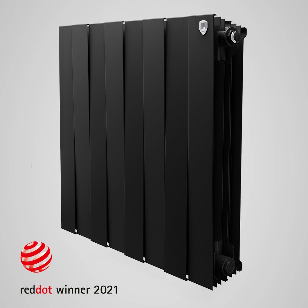 Радиатор биметалический (1 секц.) 500 PianoForte черный Royal Thermo - фото 1 - id-p95586784
