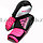 Боксерские перчатки 8-OZ черные с розовым принтом, фото 4