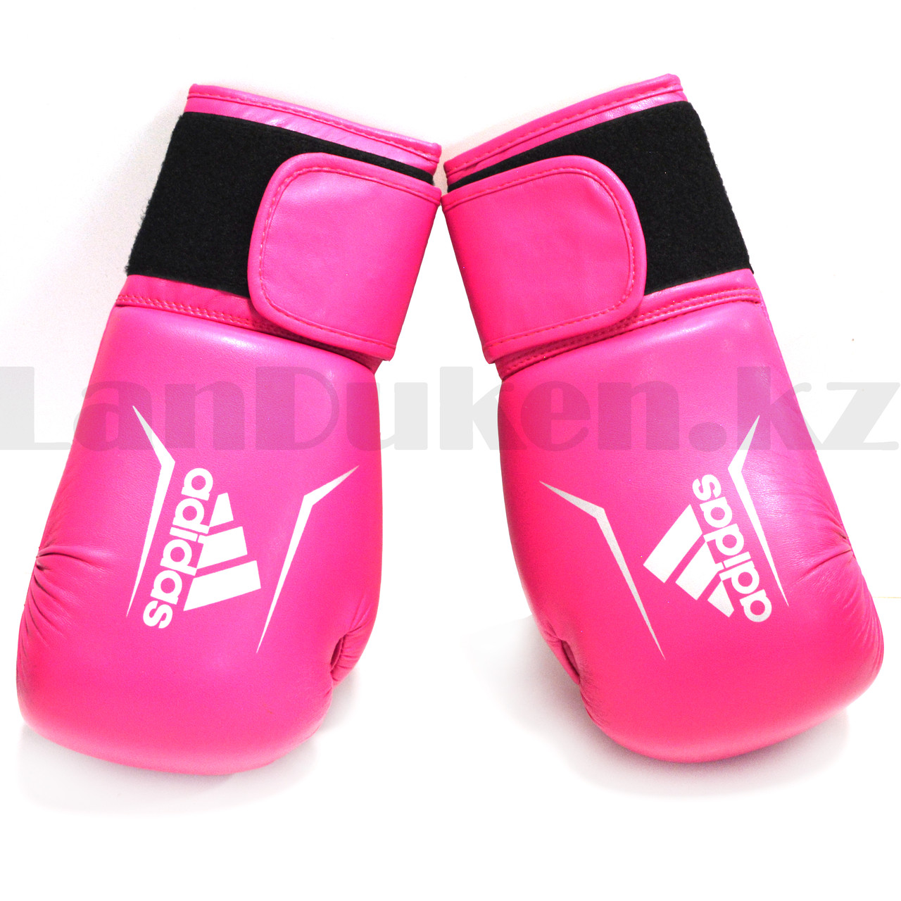 Боксерские перчатки 16-OZ розовые с серебристым принтом - фото 3 - id-p95615653