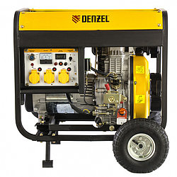 Генератор дизельный DD6300Е, 5,0 кВт, 230В/50Гц, 15 л, электростартер// Denzel