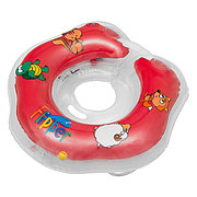 ROXY-KIDS FL001-R Надувной круг на шею для купания малышей Flipper,красный