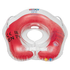 ROXY-KIDS FL001-R Надувной круг на шею для купания малышей Flipper,красный, фото 3