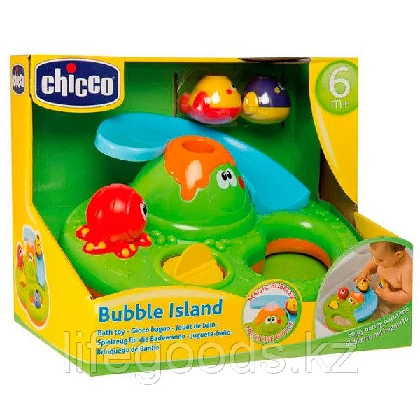 CHICCO TOYS 70106A Игрушка для ванныОстров с пузырьками" 6 месяцев - фото 2 - id-p95635808