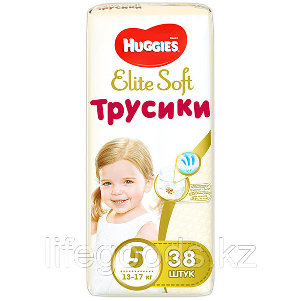 Huggies 9402725 Хаггис Трусики-подгузники ЭлитСофт (размер 5, 13 -17кг), 38 шт. - фото 2 - id-p95636752