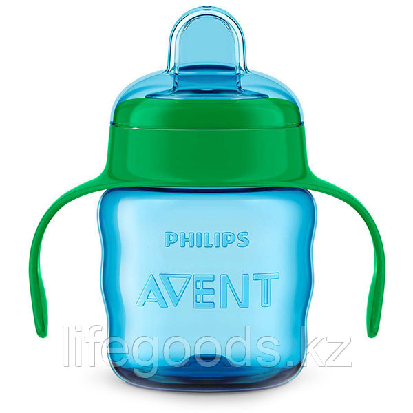 Philips Avent SCF551/05 Чашка с носиком и ручками Philips Avent серии Comfort голубой,200 мл,6 м+