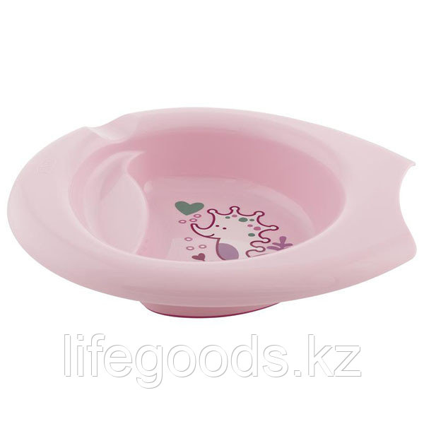 Chicco 340624045 Тарелка детская с разделителем Easy Feeding, 6мес.+, розовая - фото 2 - id-p95636850