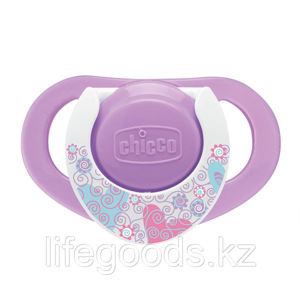 Chicco 310410135 Пустышка Physio, силиконовая,"Нежность", 2шт, 6-12м - фото 3 - id-p95636888