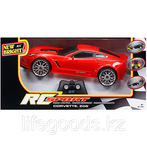 New Bright 1222-2 Игрушка р/у Corvette Z06 (Красный) - фото 2 - id-p95636000