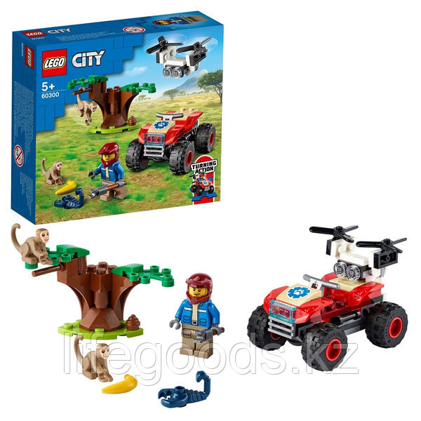 LEGO City 60300 Конструктор ЛЕГО Город Wildlife: Спасательный вездеход для зверей - фото 1 - id-p95636067