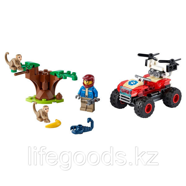 LEGO City 60300 Конструктор ЛЕГО Город Wildlife: Спасательный вездеход для зверей - фото 2 - id-p95636067