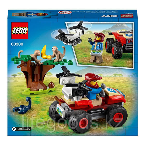 LEGO City 60300 Конструктор ЛЕГО Город Wildlife: Спасательный вездеход для зверей - фото 4 - id-p95636067