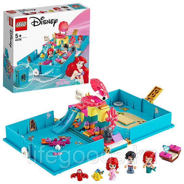 LEGO Disney Princess 43176 Конструктор ЛЕГО Принцессы Дисней Книга сказочных приключений Ариэль - фото 1 - id-p95636087