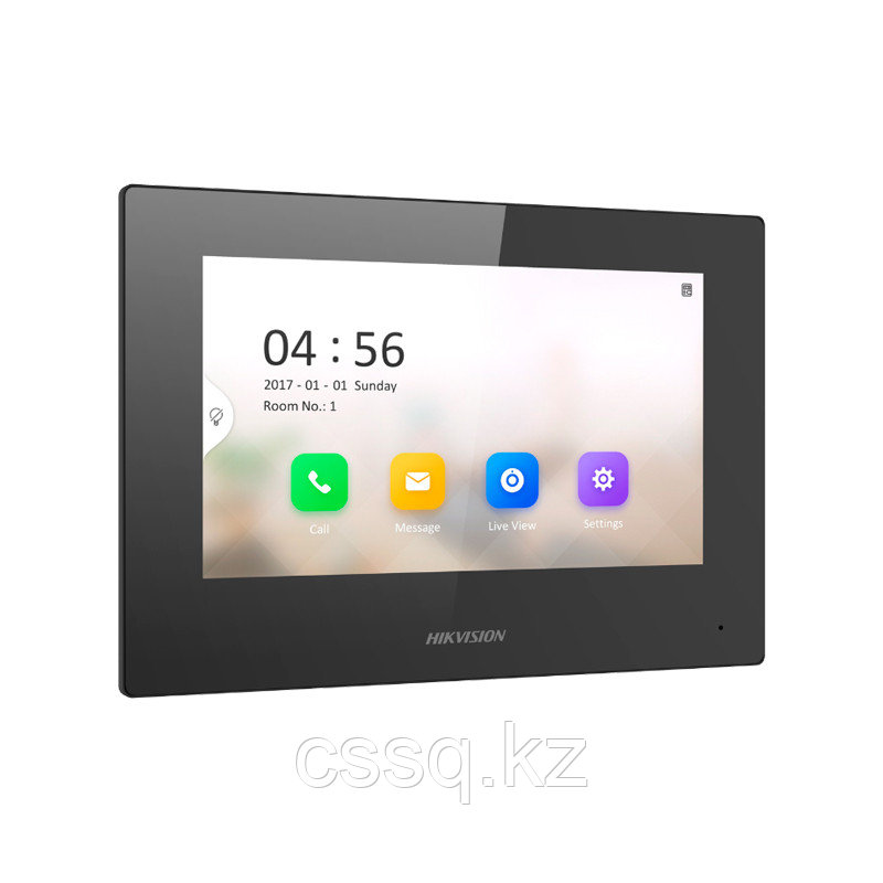 Hikvision DS-KH6320-LE1 (Black) (B) видеодомофон 7" цветной TFT LCD экран - фото 1 - id-p95639920