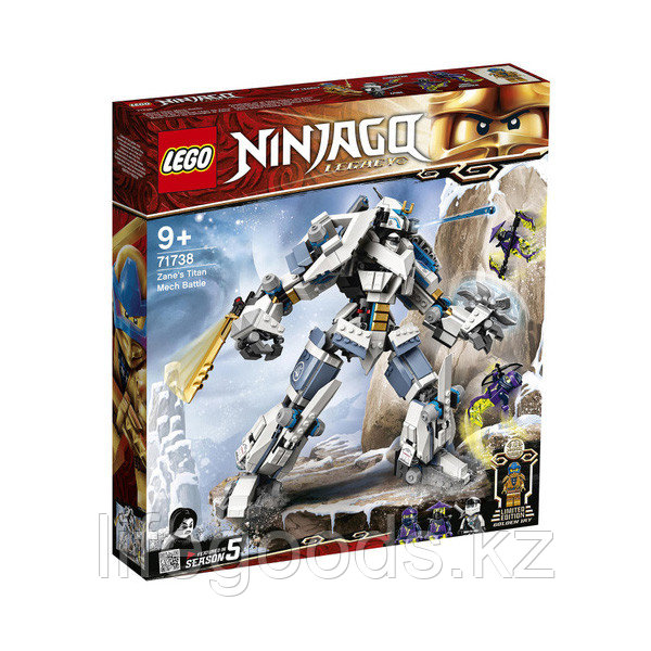 LEGO Ninjago 71738 Конструктор ЛЕГО Ниндзяго Битва с роботом Зейна - фото 5 - id-p95636123