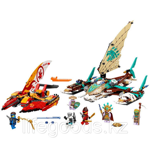 LEGO Ninjago 71748 Конструктор ЛЕГО Ниндзяго Морская битва на катамаране - фото 2 - id-p95636125