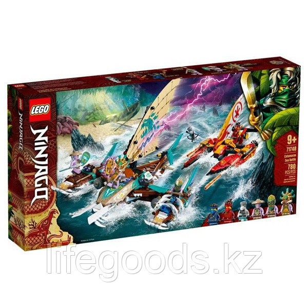 LEGO Ninjago 71748 Конструктор ЛЕГО Ниндзяго Морская битва на катамаране - фото 5 - id-p95636125