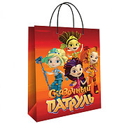 Сказочный патруль 280562 Пакет подарочный малый (оранжевый), 180*223*100 мм