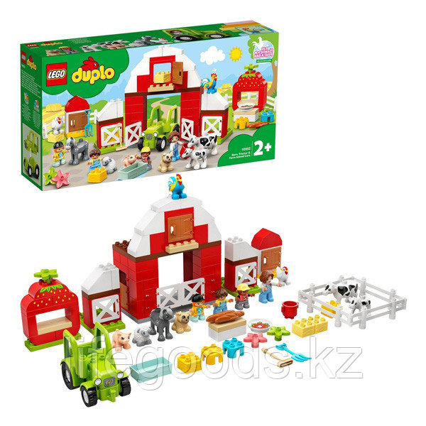 LEGO DUPLO 10952 Конструктор ЛЕГО ДУПЛО Фермерский трактор, домик и животные - фото 1 - id-p95636240