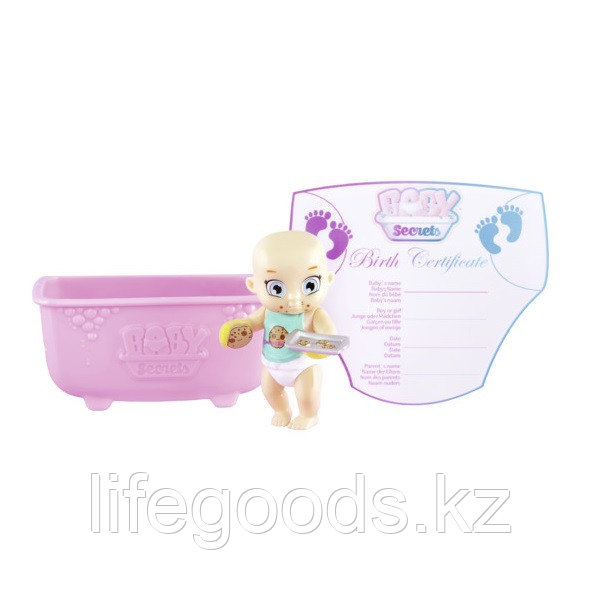 Zapf Creation Baby Secrets 930-236 Бэби Секрет Кукла с ванной, 2 волна ( в ассортименте) - фото 6 - id-p95637198