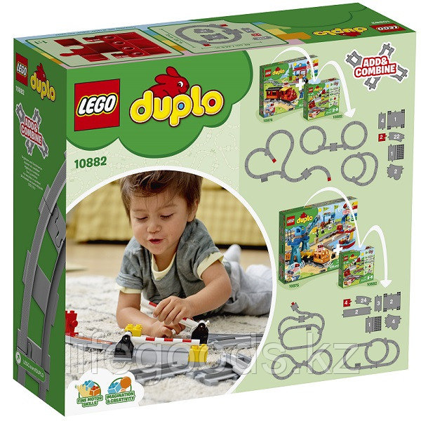 LEGO DUPLO 10882 Конструктор ЛЕГО ДУПЛО Рельсы и стрелки - фото 3 - id-p95636249