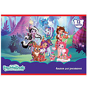 Канцелярия ENA12-001 АЛЬБОМ ДЛЯ РИСОВАНИЯ 12 ЛИСТОВ: ENCHANTIMALS