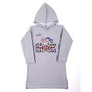 Протекс-ЛОЛ X-1D20L-110 Толстовка LOL д/д футер ROCK серый меланж