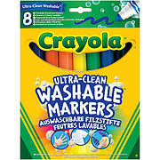 Crayola 58-8328 Смываемые фломастерыСупер чисто" с толстым наконечником, 8 шт