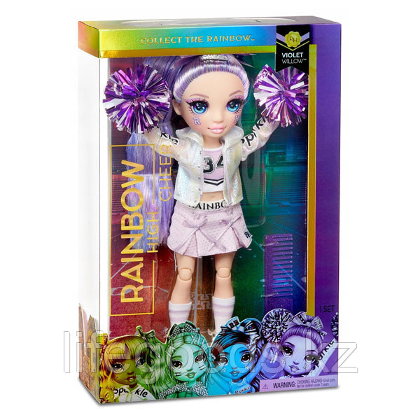Rainbow High 572084 Кукла Cheer Doll - Violet Willow (Purple) - фото 4 - id-p95637246