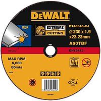 DeWalt, DT43640, Отрезной круг по INOX EXTREME для УШМ, 230 x 22.2 x 1.6 мм, тип 1 (плоский)