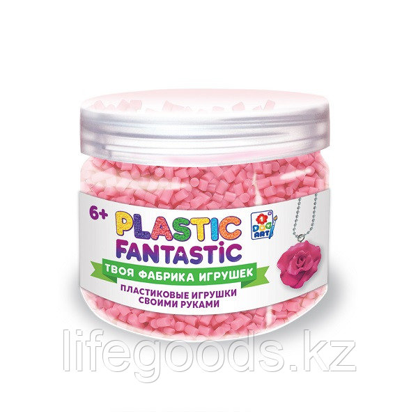 1toy T20217 Plastic Fantastic Гранулированный пластик в баночке 95 г, (розовый с аксессуарами)