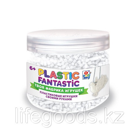 1toy T20222 Plastic Fantastic Гранулированный пластик в баночке 95 г, (белый с аксессуарами), фото 2