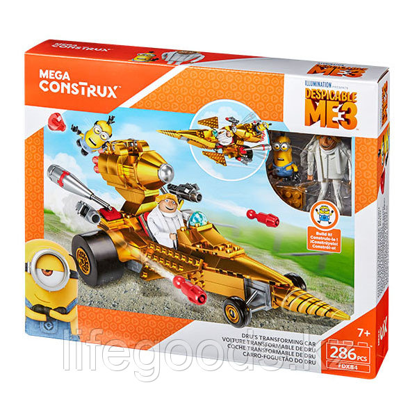 Mattel Mega Bloks FDX84 Мега Блокс Гадкий Я: машина Дрю - фото 4 - id-p95638144