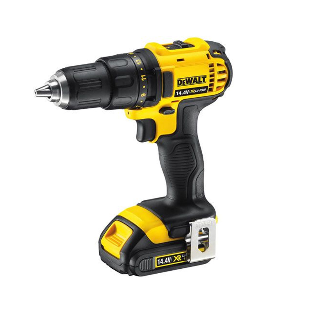 DeWalt, DCD735C2, 14.4 В XR дрель с ударом/шуруповёрт, 300 Вт, 57 Нм, 2 XR Li-Ion батареи 1.5