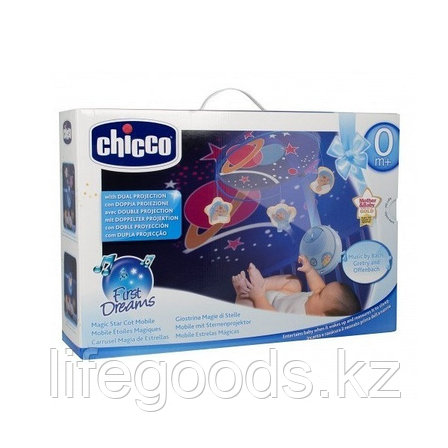 CHICCO TOYS 24292 Подвеска мобиль для кроватиВолшебные звезды" голубая, с д.у, с 0 месяцев, фото 2