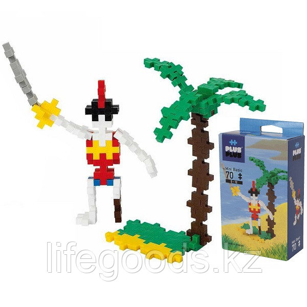 Plus Plus 3752 Разноцветный конструктор для создания 3D моделей(пират коричневый)