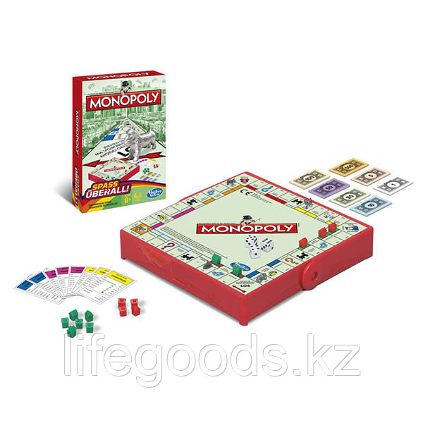 Hasbro Monopoly B1002 Настольная игра Монополия - Дорожная версия - фото 1 - id-p95639674